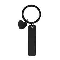 Basic Simple Style Customization Laser Engraving Long Strip 201 Stainless Steel Plating Unisex Bag Pendant Keychain main image 4