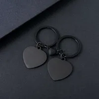 Modern Style Classic Style Customization Laser Engraving Heart Shape 201 Stainless Steel Plating Unisex Bag Pendant Keychain main image 4