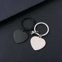 Modern Style Classic Style Customization Laser Engraving Heart Shape 201 Stainless Steel Plating Unisex Bag Pendant Keychain main image 5