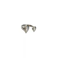 Casual Simple Style Heart Shape 304 Stainless Steel Women's Open Rings sku image 2