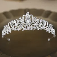 Alloy Princess Romantic Plating Crown Artificial Rhinestones sku image 15