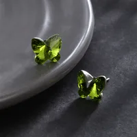 1 Pair Cute XUPING Simple Style Butterfly Plating Copper Artificial Crystal Platinum Plated Small Stud Earrings main image 5