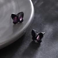 1 Pair Cute XUPING Simple Style Butterfly Plating Copper Artificial Crystal Platinum Plated Small Stud Earrings main image 7
