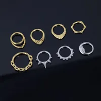 Classic Style Flower 304 Stainless Steel Plating Unisex Nose Ring main image 2
