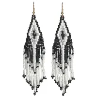1 Pair Ethnic Style Bohemian Colorful Seed Bead Drop Earrings main image 6