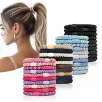 Women's Casual Basic Color Block Elastic Band Hair Tie main image 1