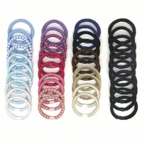 Women's Casual Basic Color Block Elastic Band Hair Tie main image 3