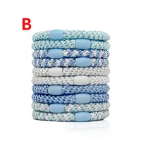 Women's Casual Basic Color Block Elastic Band Hair Tie main image 8