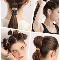 Women's Casual Basic Color Block Elastic Band Hair Tie main image 5