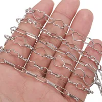 Vacation Classic Style Solid Color 304 Stainless Steel Plating Chain main image 3