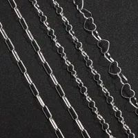 Vacation Classic Style Solid Color 304 Stainless Steel Plating Chain main image 1