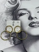1 Pair/Package Casual Modern Style Circle Solid Color Polishing Copper 18K Gold Plated Drop Earrings main image 2