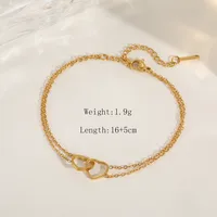 Wholesale Jewelry Simple Style Heart 304 Stainless Steel 18K Gold Plated Plating Necklace main image 10