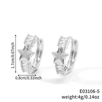 1 Pair Shiny Heart Shape Plating Copper Zircon K Gold Plated Rhodium Plated Earrings sku image 3
