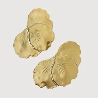 1 Pair Retro Classic Style Flower Plating 304 Stainless Steel Ear Studs main image 3