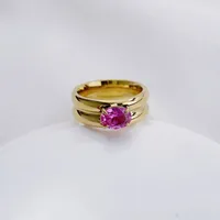 Retro Classic Style Geometric 304 Stainless Steel Irregular Plating Women's Rings sku image 7