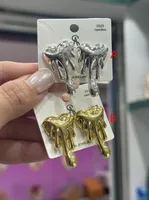 1 Pair/Package Casual Modern Style Simple Style Heart Shape Polishing Copper 18K Gold Plated White Gold Plated Ear Studs sku image 1