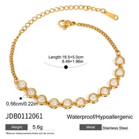 Basic Modern Style Geometric 316 Stainless Steel  Women's Bracelets Necklace sku image 16