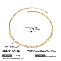 Basic Modern Style Geometric 316 Stainless Steel  Women's Bracelets Necklace sku image 20