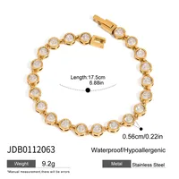 Basic Modern Style Geometric 316 Stainless Steel  Women's Bracelets Necklace sku image 19