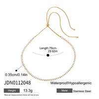 Basic Modern Style Geometric 316 Stainless Steel  Women's Bracelets Necklace sku image 17