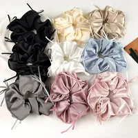 Women's Sweet Solid Color Satin Hair Tie main image 1
