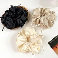 Women's Sweet Solid Color Satin Hair Tie main image 3