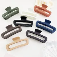 Women's Classic Style Solid Color Plastic Hair Claws main image 1
