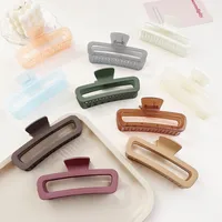Women's Classic Style Solid Color Plastic Hair Claws main image 3