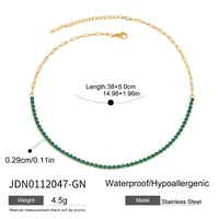 Basic Modern Style Geometric 316 Stainless Steel  Women's Bracelets Necklace sku image 12