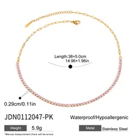 Basic Modern Style Geometric 316 Stainless Steel  Women's Bracelets Necklace sku image 13