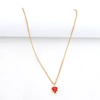 Elegant Simple Style Classic Style Leaf 201 Stainless Steel Artificial Crystal Artificial Crystal Women's Pendant Necklace main image 3