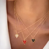 Elegant Simple Style Classic Style Leaf 201 Stainless Steel Artificial Crystal Artificial Crystal Women's Pendant Necklace main image 1