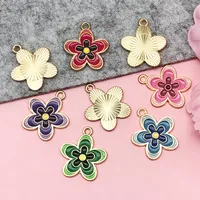 Cute Flower Zinc Alloy Enamel DIY Ornament Accessories main image 5