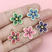 Cute Flower Zinc Alloy Enamel DIY Ornament Accessories main image 4