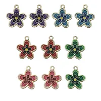 Cute Flower Zinc Alloy Enamel DIY Ornament Accessories main image 3