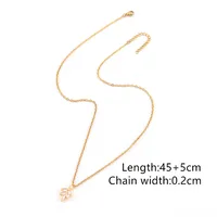 Elegant Simple Style Classic Style Leaf 201 Stainless Steel Artificial Crystal Artificial Crystal Women's Pendant Necklace sku image 1