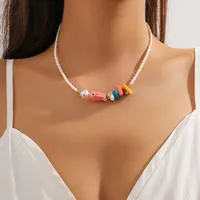 Bohemian Starfish Conch Fish Artificial Crystal Women's Necklace main image 3
