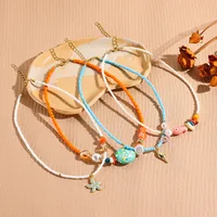 Bohemian Starfish Conch Fish Artificial Crystal Women's Necklace main image 4
