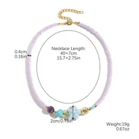 Bohemian Starfish Conch Fish Artificial Crystal Women's Necklace main image 2