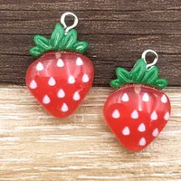 Cute Strawberry Mushroom Resin Epoxy DIY Ornament Accessories sku image 3
