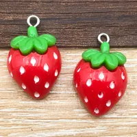 Cute Strawberry Mushroom Resin Epoxy DIY Ornament Accessories sku image 4