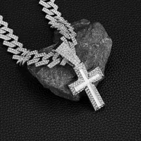 Hip-Hop Retro Cross Zinc Alloy Men's Pendant Necklace main image 4