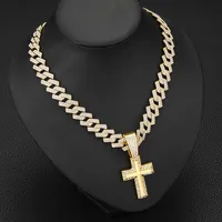 Hip-Hop Retro Cross Zinc Alloy Men's Pendant Necklace main image 3