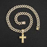 Hip-Hop Retro Cross Zinc Alloy Men's Pendant Necklace main image 5