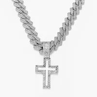 Hip-Hop Retro Cross Zinc Alloy Men's Pendant Necklace main image 6