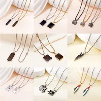 Retro Classic Style Geometric Cat Titanium Steel Plating Unisex Pendant Necklace main image 1