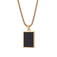 Retro Classic Style Geometric Cat Titanium Steel Plating Unisex Pendant Necklace main image 3