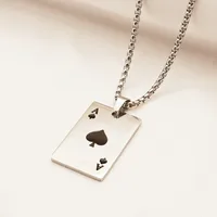 Retro Classic Style Geometric Cat Titanium Steel Plating Unisex Pendant Necklace sku image 5