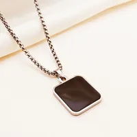 Retro Classic Style Geometric Cat Titanium Steel Plating Unisex Pendant Necklace sku image 7